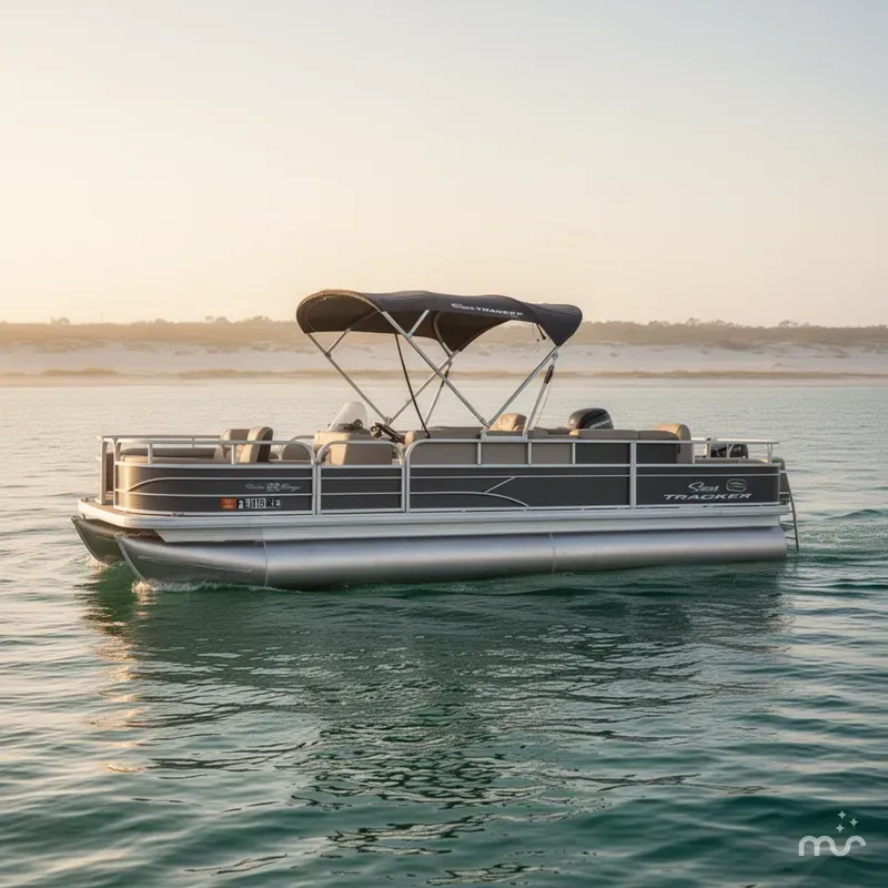 Slide: The Image of Tracker Bass Buggy 22 DLX FISHING BARGE 115HP 2017 - 2