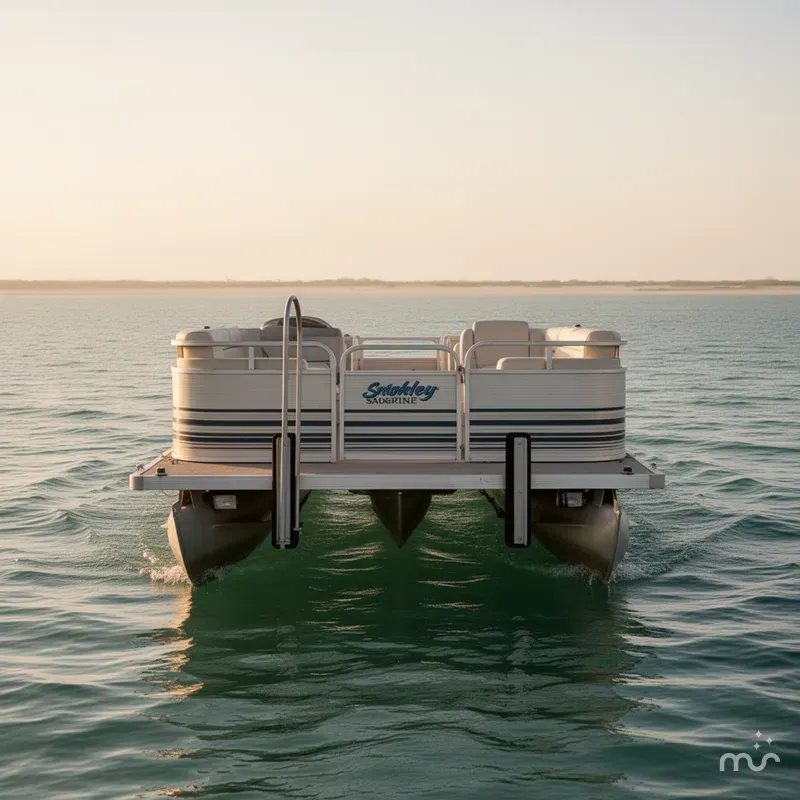 Slide: The Image of Smoker Craft Adventurer SUNSPORT PONTOON 1998 - 2