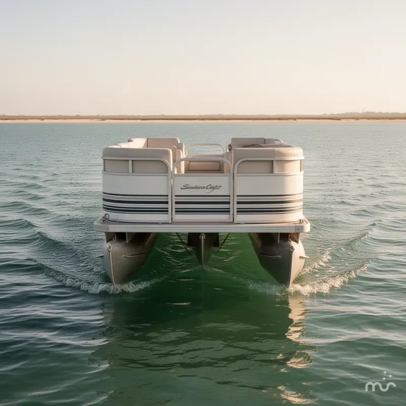 Slide: The Image of Smoker Craft Adventurer SUNSPORT PONTOON 1998 - 3