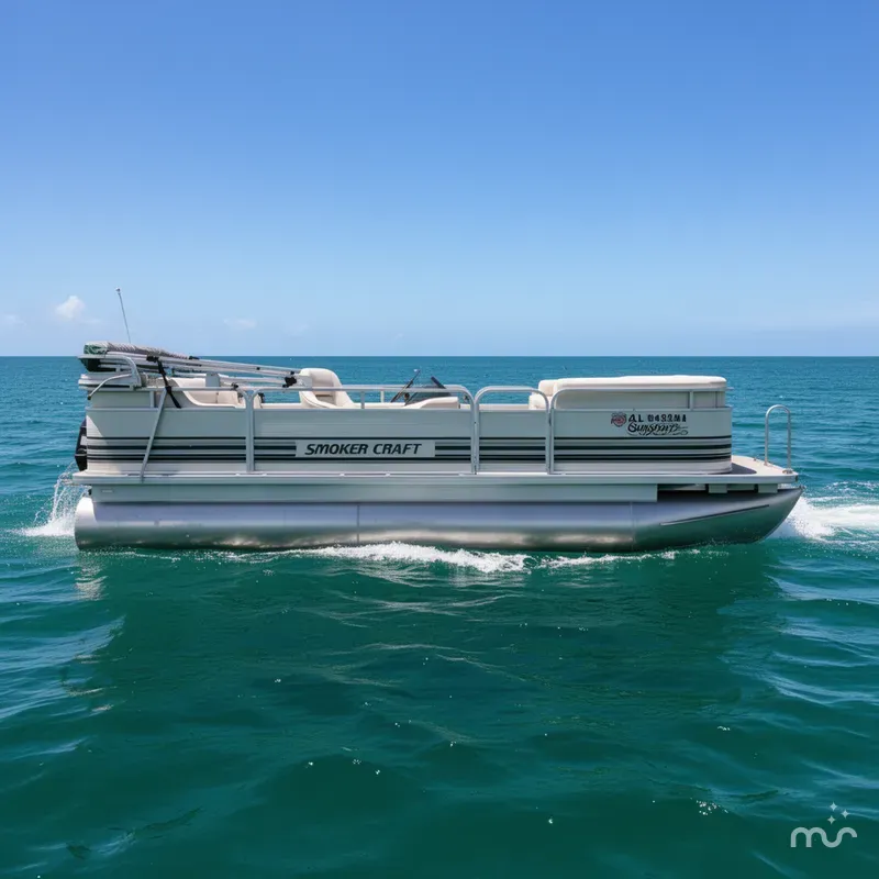 The Image of Smoker Craft Adventurer SUNSPORT PONTOON 1998 - 0
