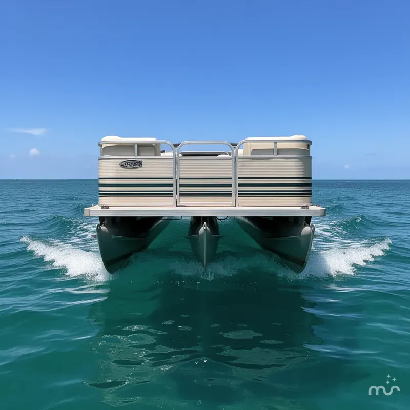 Slide: The Image of Smoker Craft Adventurer SUNSPORT PONTOON 1998 - 3