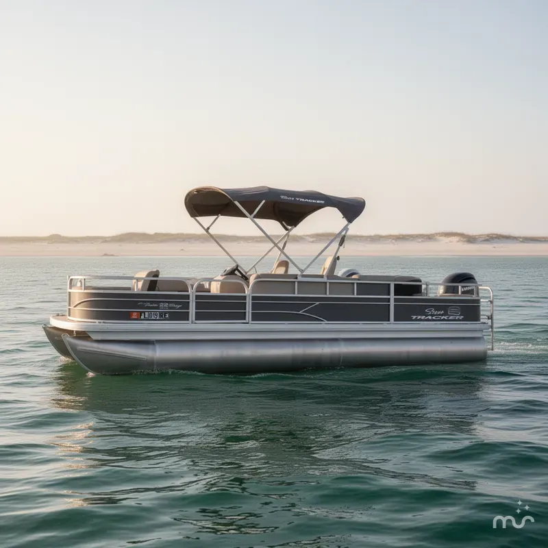 The Image of Tracker Bass Buggy 22 DLX FISHING BARGE 115HP 2017 - 0
