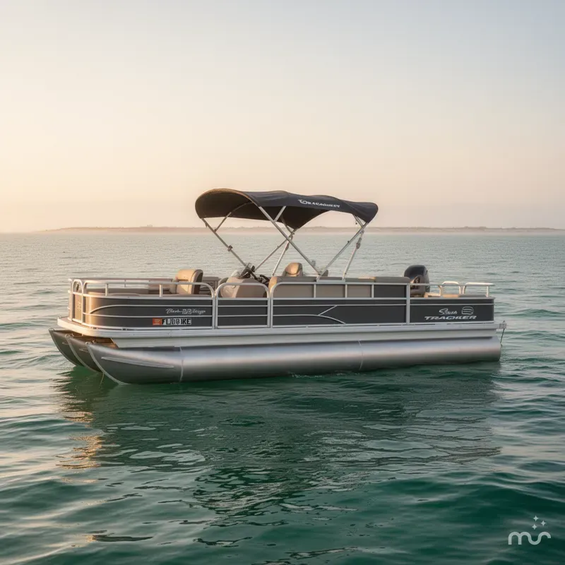 Slide: The Image of Tracker Bass Buggy 22 DLX FISHING BARGE 115HP 2017 - 2