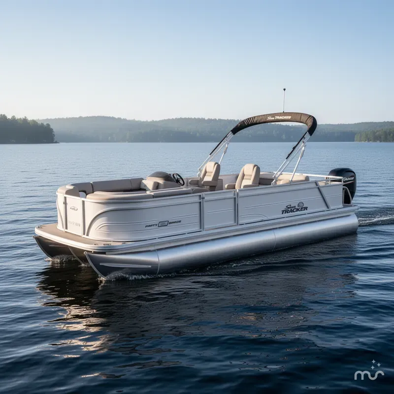 The Image of Sun Tracker Party Barge 22 RF DLX 2026 - 0