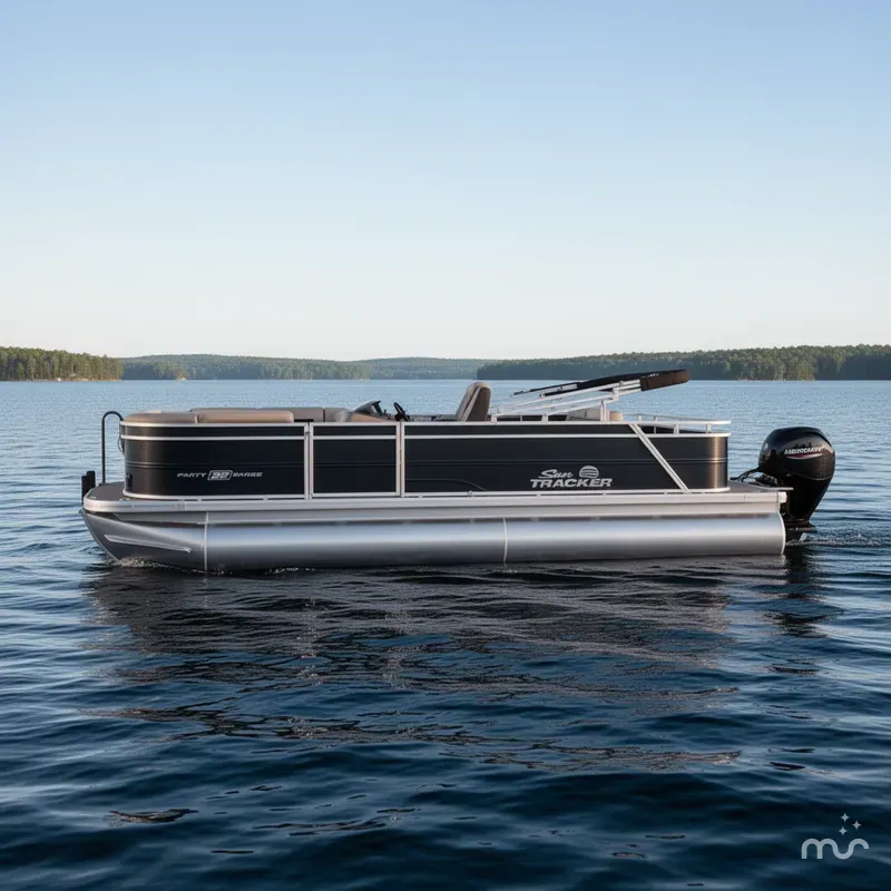 Slide: The Image of Sun Tracker Party Barge 22 RF DLX 2026 - 1