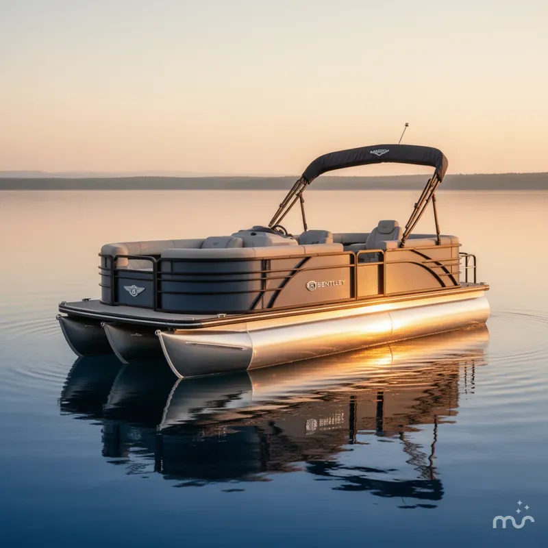 Slide: The Image of Bentley Pontoons Legacy Swingback Ext 243 2027 - 2