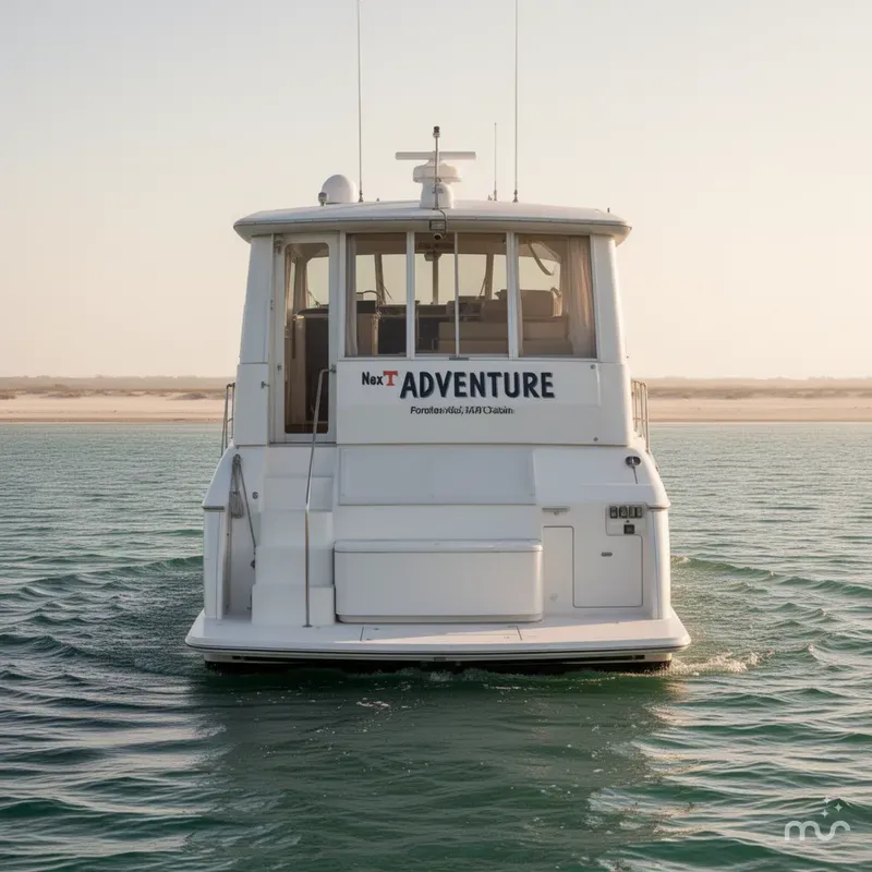 Slide: The Image of Carver Yachts 455 Aft Cabin Motor Yacht 1996 - 1