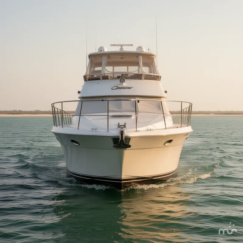 Slide: The Image of Carver Yachts 455 Aft Cabin Motor Yacht 1996 - 2