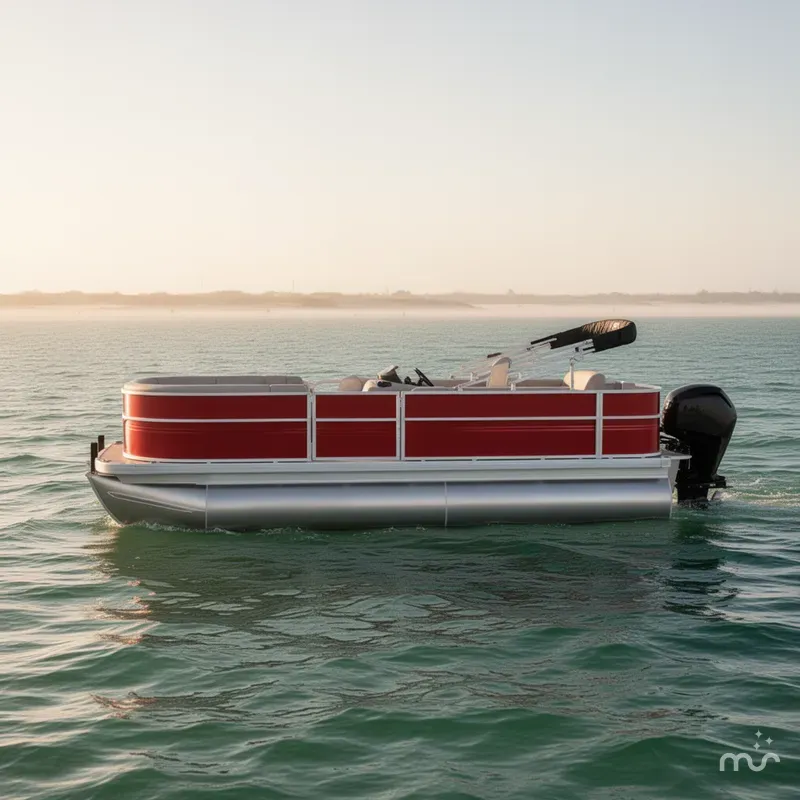 Slide: The Image of Sun Tracker Party Barge 18 DLX 2026 - 1