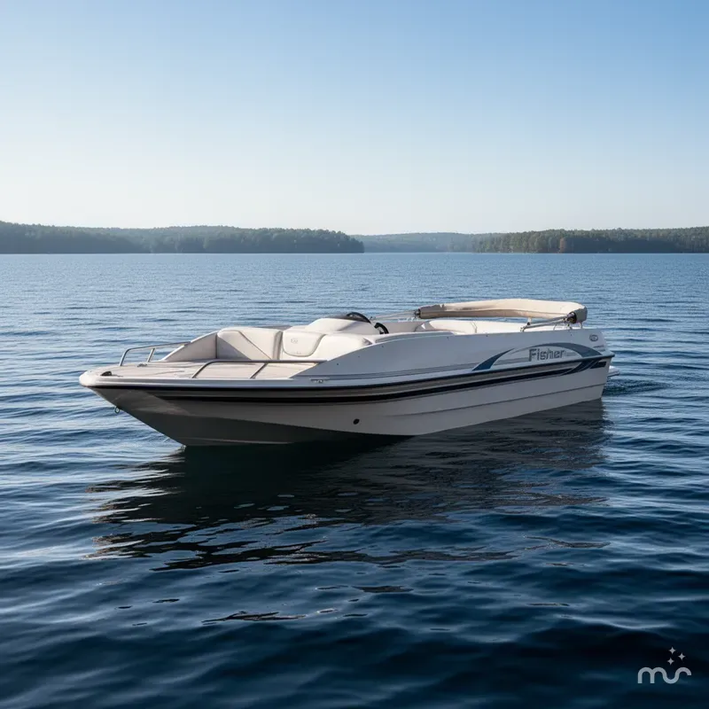 Slide: The Image of Fisher Freedom 2200 Deck Boat 2001 - 4
