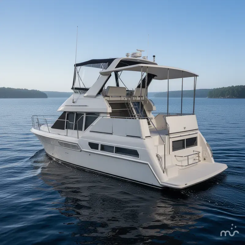 Slide: The Image of Carver Yachts 325 Aft Cabin Motor Yacht 1997 - 1