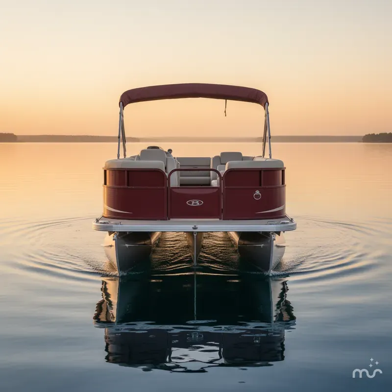 Slide: The Image of Bentley Pontoons Encore 253 Party Cruise SE Triple-Log Powered By A 2012 - 2