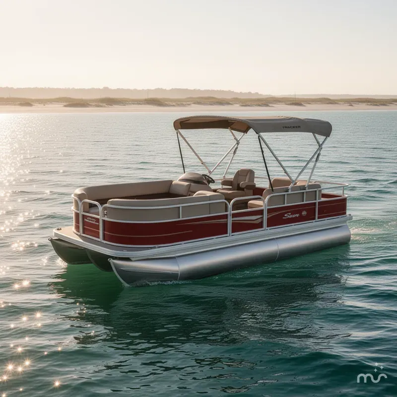 Slide: The Image of Sun Tracker Party Barge 18 DLX 2025 - 2