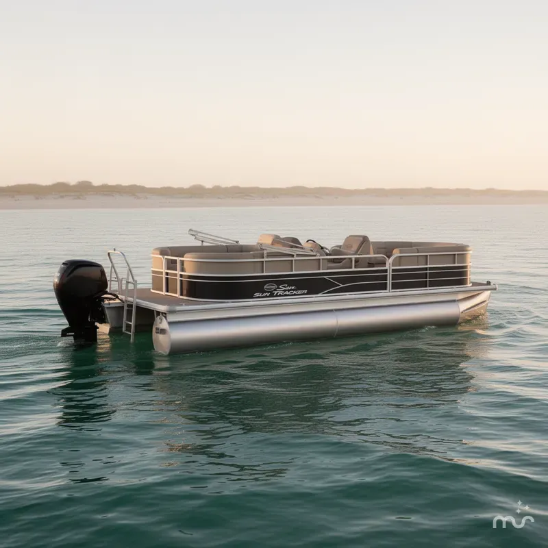 The Image of Sun Tracker Party Barge 22 RF DLX 2019 - 0