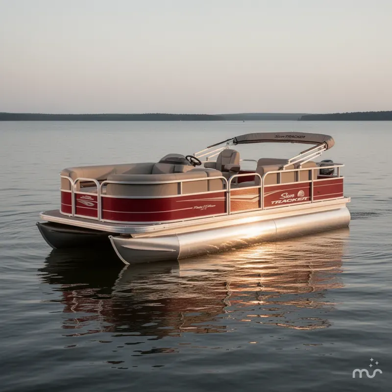 Slide: The Image of Sun Tracker Party Barge 18 Deluxe 2026 - 2
