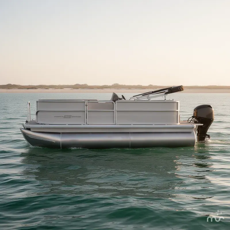 Slide: The Image of Sun Tracker Party Barge 16 DLX 2026 - 1