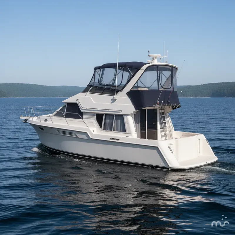 Slide: The Image of Carver Yachts 370 Voyager 1998 - 1