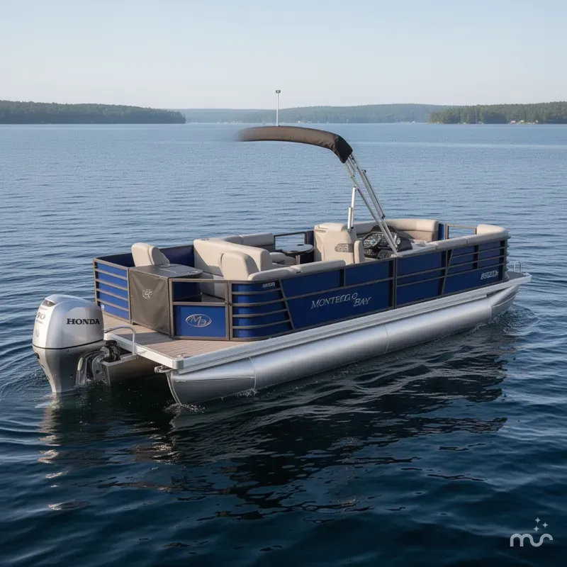 The Image of Montego Bay 8522 Fish & Cruise Deluxe Pontoon & 90HP Honda 4Stroke 2021 - 0