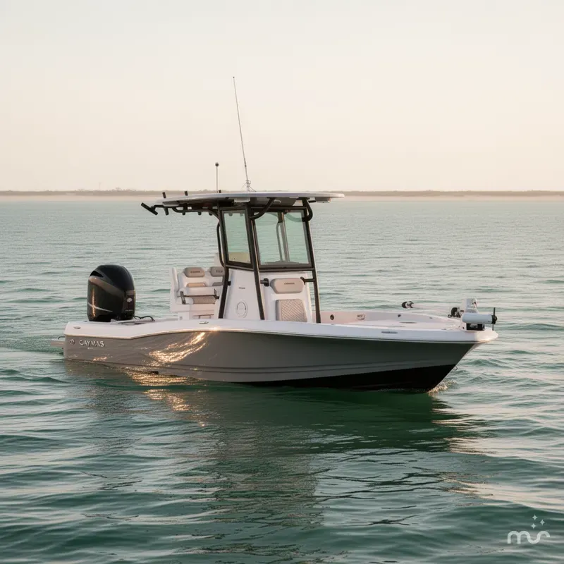 Slide: The Image of Caymas Hybrid Boat 2027 - 2