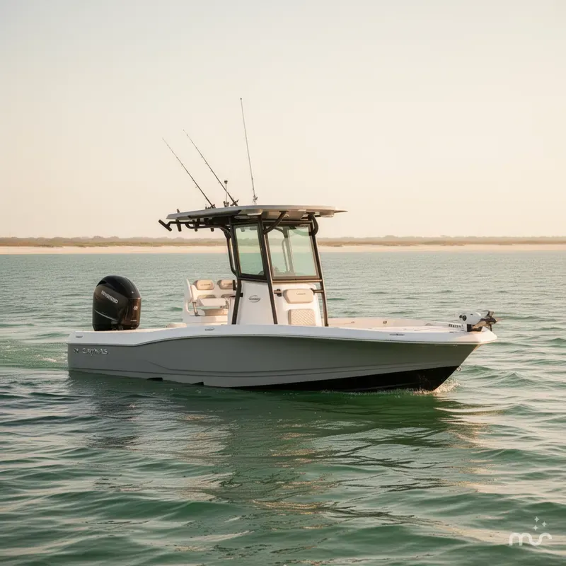 Slide: The Image of Caymas Hybrid Boat 2027 - 2