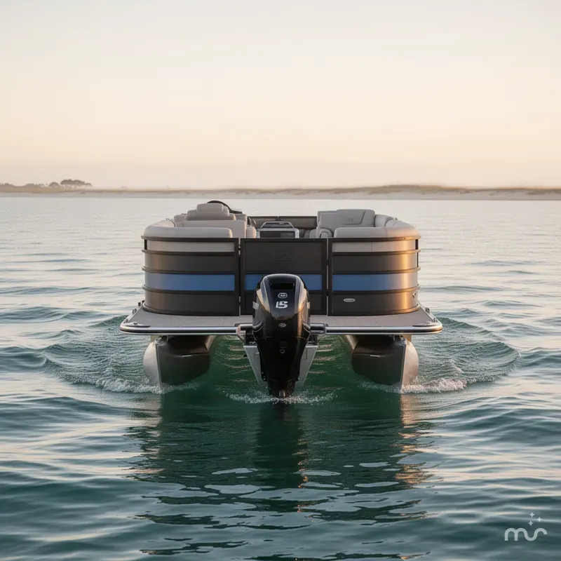 Slide: The Image of Bentley Pontoons Legacy 243 Swingback 2027 - 2