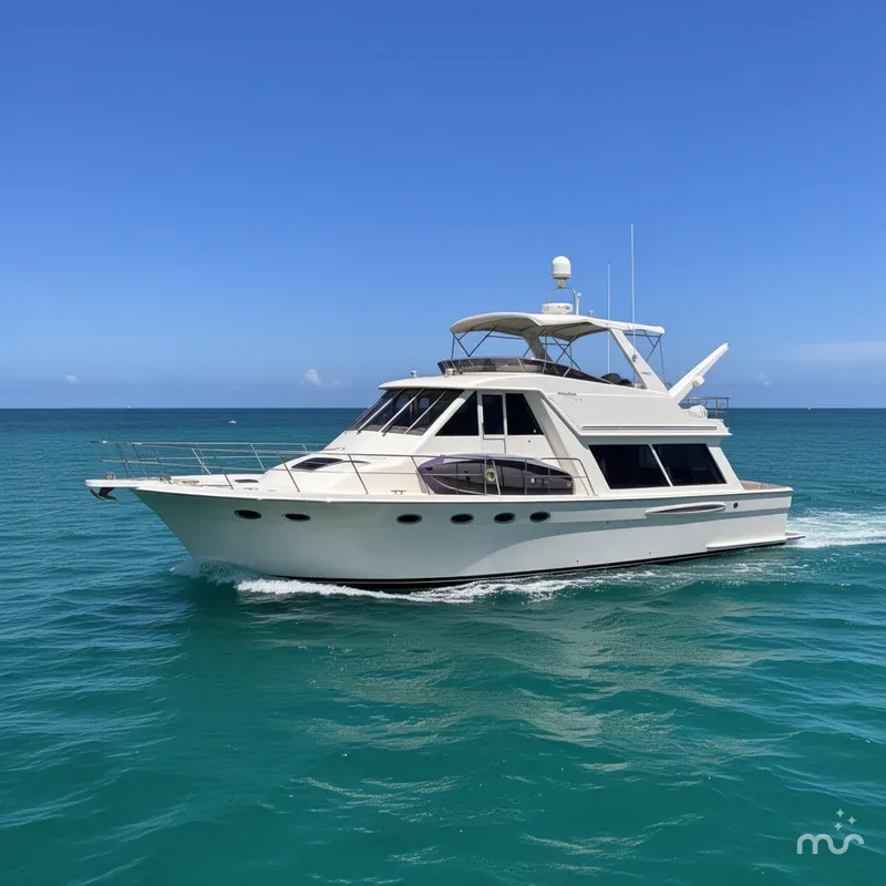 Slide: The Image of Meridian 490 Pilothouse 2003 - 2