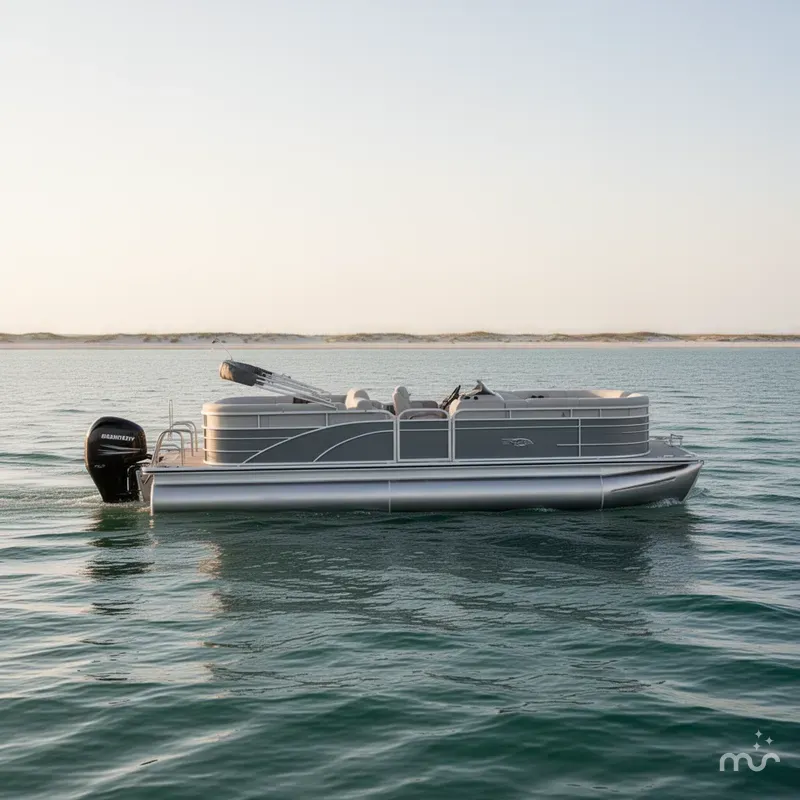 Slide: The Image of Bentley Pontoons Legacy 243 Navigator 2026 - 2