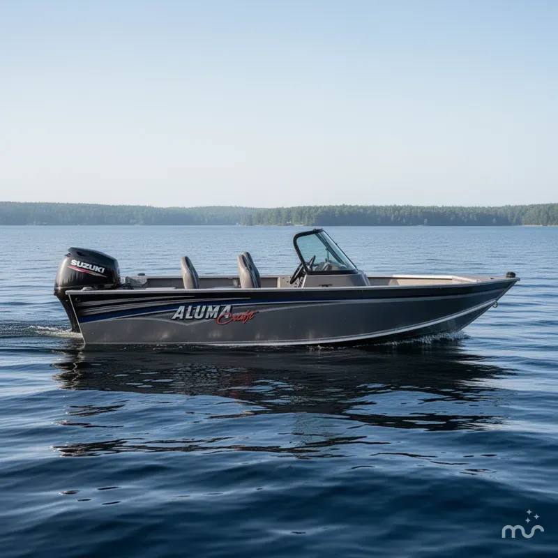 Slide: The Image of Alumacraft Competitor 165 WT & 90HP Suzuki 4Stroke 2017 - 2