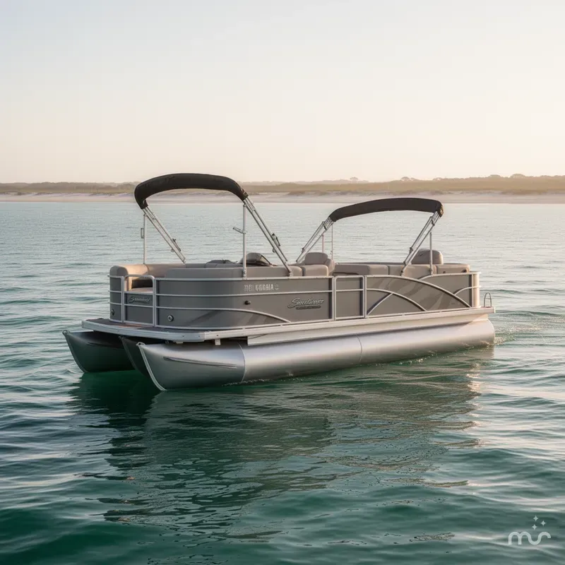 Slide: The Image of Godfrey Sweetwater 2286 TRITOON With 115 Yamaha 2013 - 2