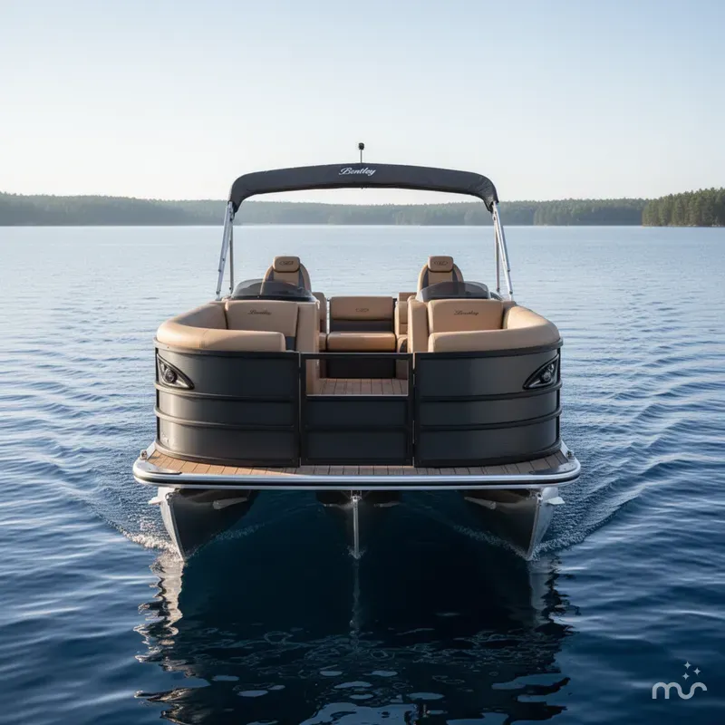 Slide: The Image of Bentley Pontoons Legacy 220 Swingback & Honda 4-Stroke EFI 2027 - 1