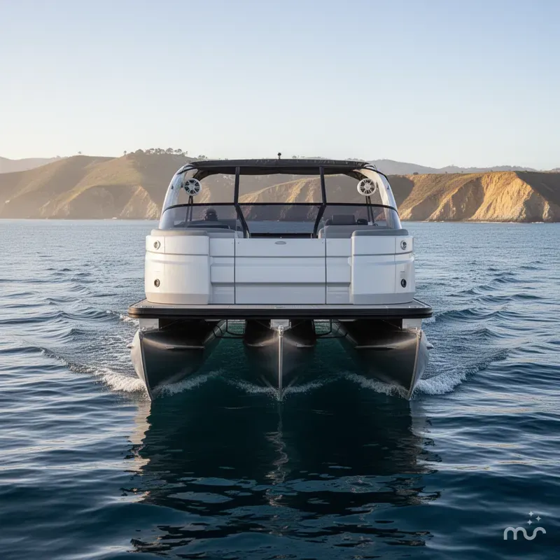 Slide: The Image of Avalon Excalibur - 27 FT Elite Windshield w/ 500HP Mercury Racing Engine! 2025 - 3