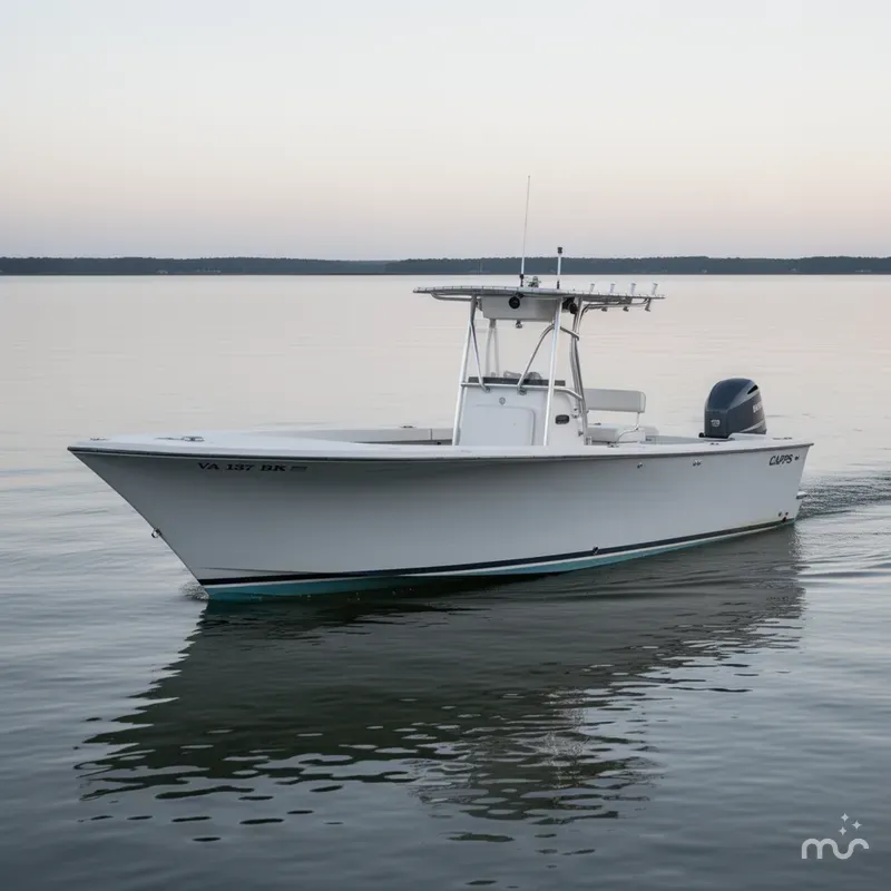 Slide: The Image of Capps Boatworks 23 Center Console 1988 - 1
