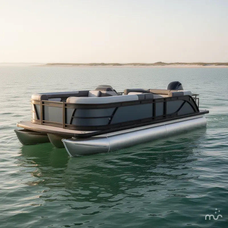 Slide: The Image of Godfrey Sweetwater 22' Split Bench Tritoon - 2286 SBC 2026 - 1