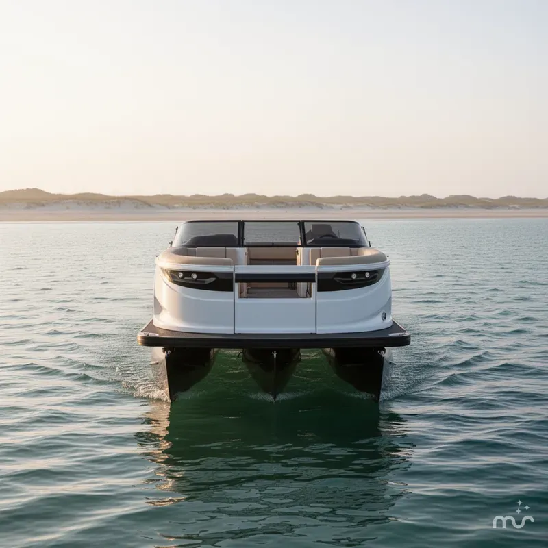 Slide: The Image of Godfrey Sanpan 25' Single Flip Lounge Windshield Tritoon - 2500 SFLW 2027 - 3