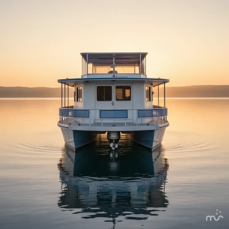 Slide: The Image of Stardust Cruisers Houseboat 1977 - 2