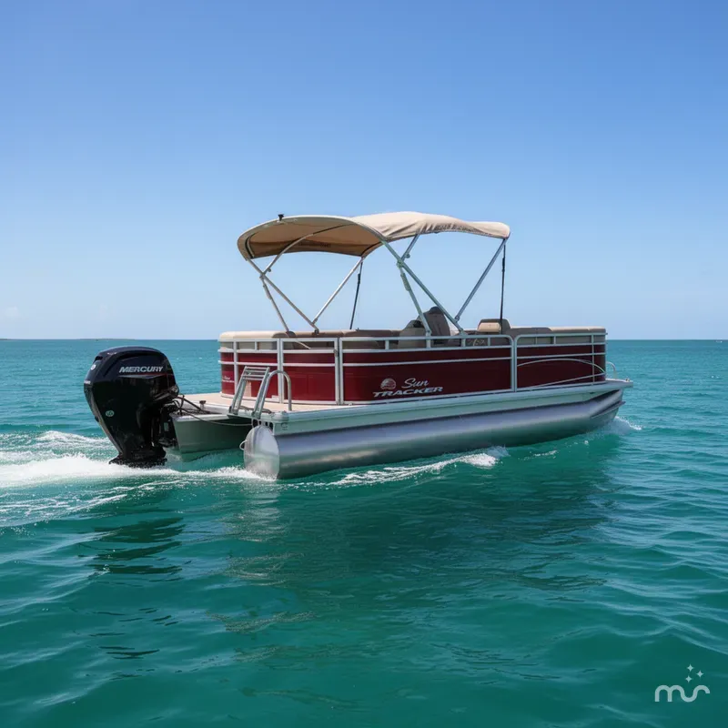Slide: The Image of Sun Tracker Party Barge 20 DLX 2024 - 0