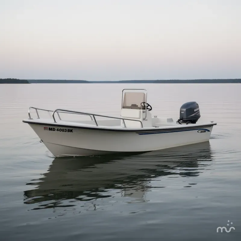 Slide: The Image of May-Craft 1700 Skiff 2001 - 1