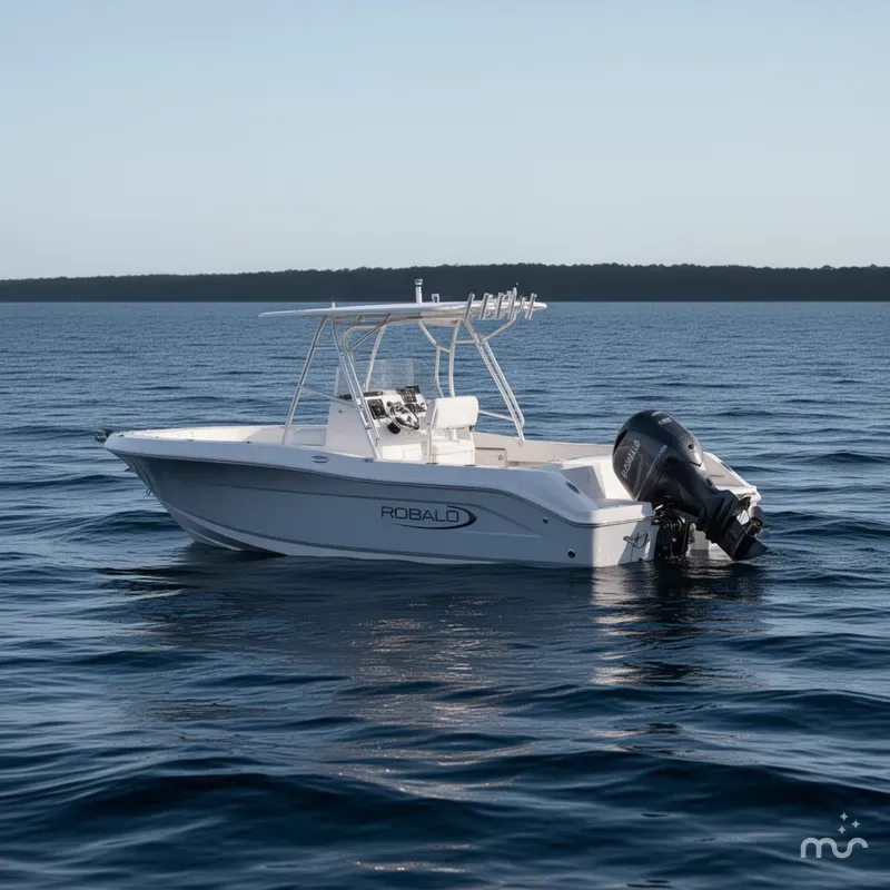 Slide: The Image of Robalo R207 Dual Console 2025 - 2