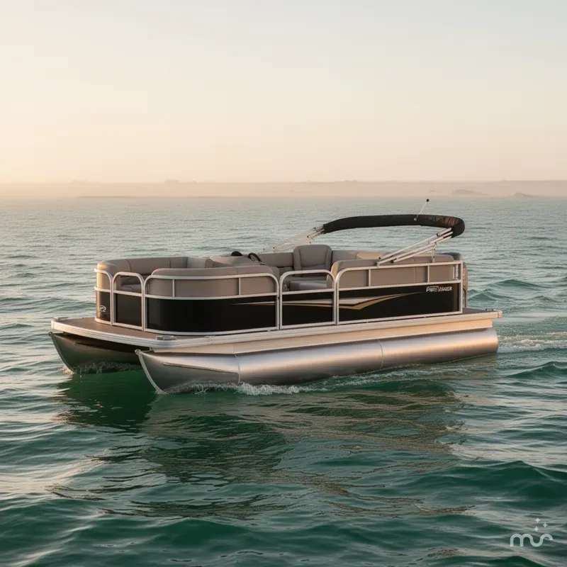 Slide: The Image of Sun Tracker Party Barge 16 DLX 2024 - 1
