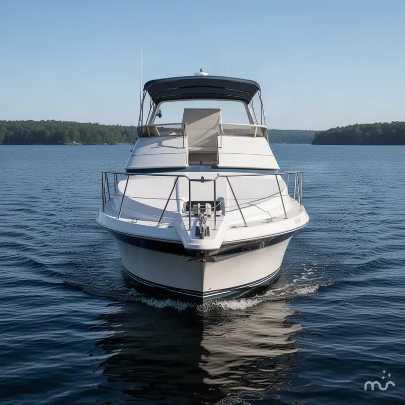 Slide: The Image of Carver Yachts 340 Santego 1989 - 1
