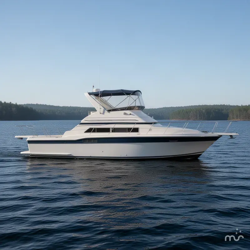 Slide: The Image of Carver Yachts 340 Santego 1989 - 3
