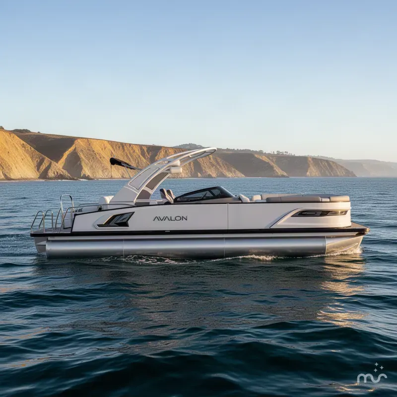 The Image of Avalon Excalibur 27' LTD Quad Lounge Shift Windshield w/ 400HP 2027 - 0