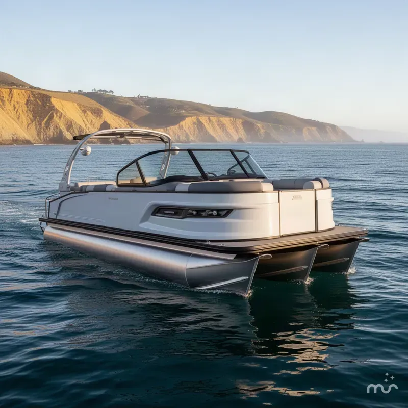 Slide: The Image of Avalon Excalibur 27' LTD Quad Lounge Shift Windshield w/ 400HP 2027 - 1