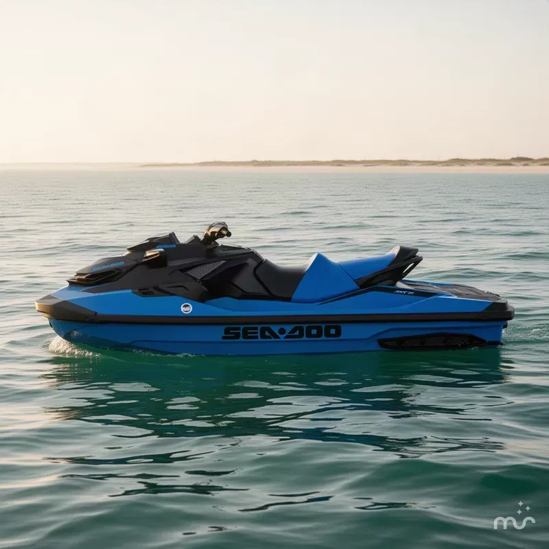 Slide: The Image of Sea-Doo RXT-X™ 325 Gulfstream Blue Premium 2026 - 2