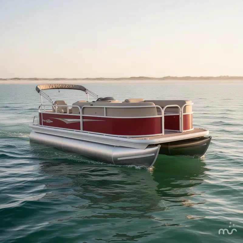 Slide: The Image of Sun Tracker Party Barge 18 DLX 2025 - 1