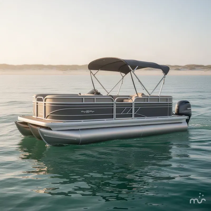 Slide: The Image of Sun Tracker Party Barge 20 DLX 2021 - 1