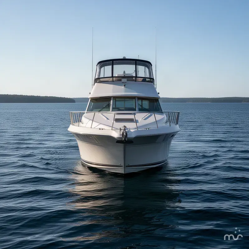 Slide: The Image of Sea Ray 400 Express Cruiser 1992 - 2