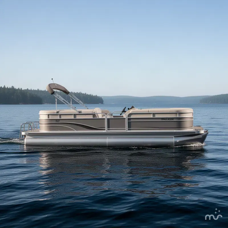 Slide: The Image of Tracker 18 Party Barge 2004 - 2