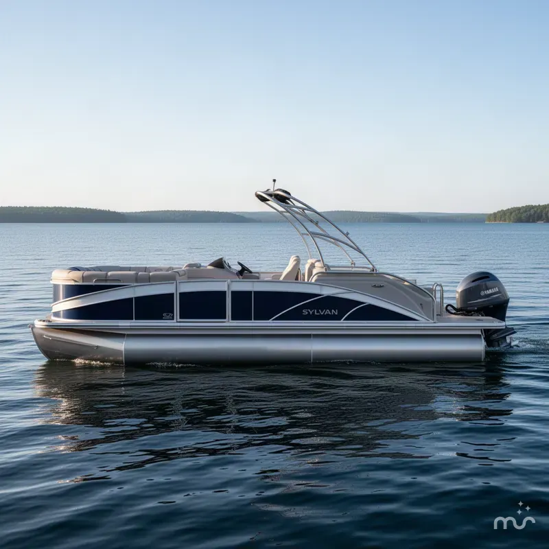 The Image of Sylvan S3 Rear Lounge with Sport Tower & 150HP Yamaha SHO VMAX 2017 - 0