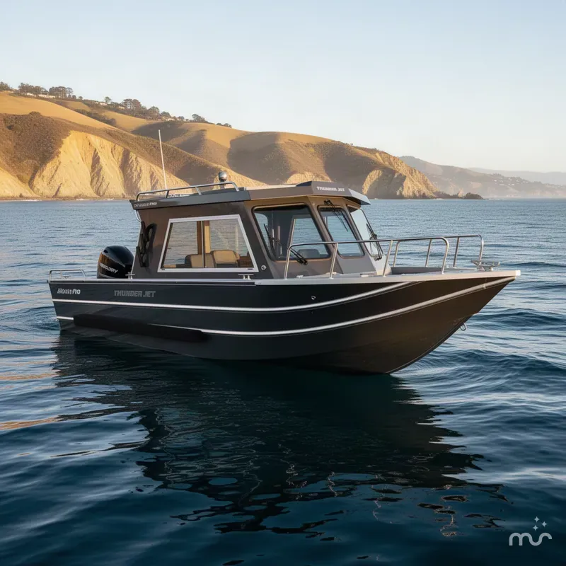 Slide: The Image of Thunder Jet Alexis Pro 24 w/ 350HP Mercury and a 15HP Pro Kicker! 2027 - 4